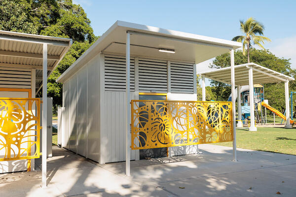 Changing Places facility with custom floral verandah